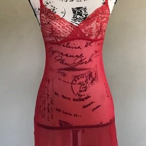 Red La Perla Chemise